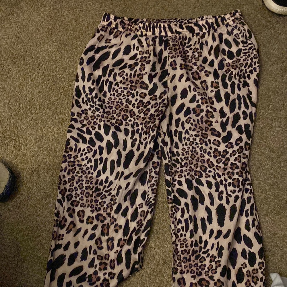 Cheetah print pajama pants